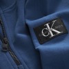 Calvin Klein kids badge rib zip up sweat