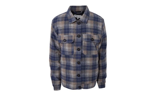 Hound quilted check jacket