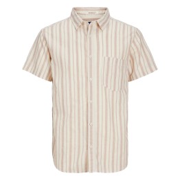 Jack & Jones Linen blend strip shirt