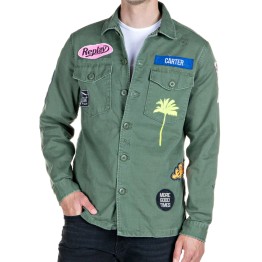 Replay overshirt med patches
