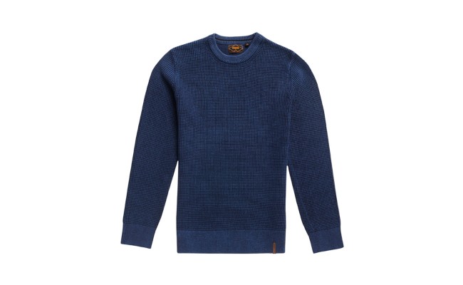 superdry Academy Dyed textured crew
