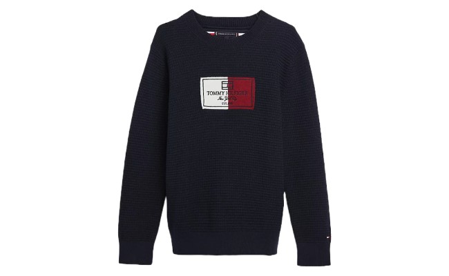 Tommy kids Flag label sweater
