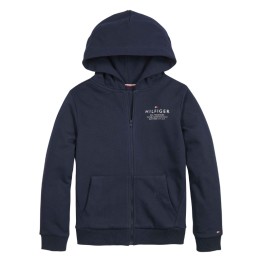 Tommy Hilfiger kids th logo hoodie zip
